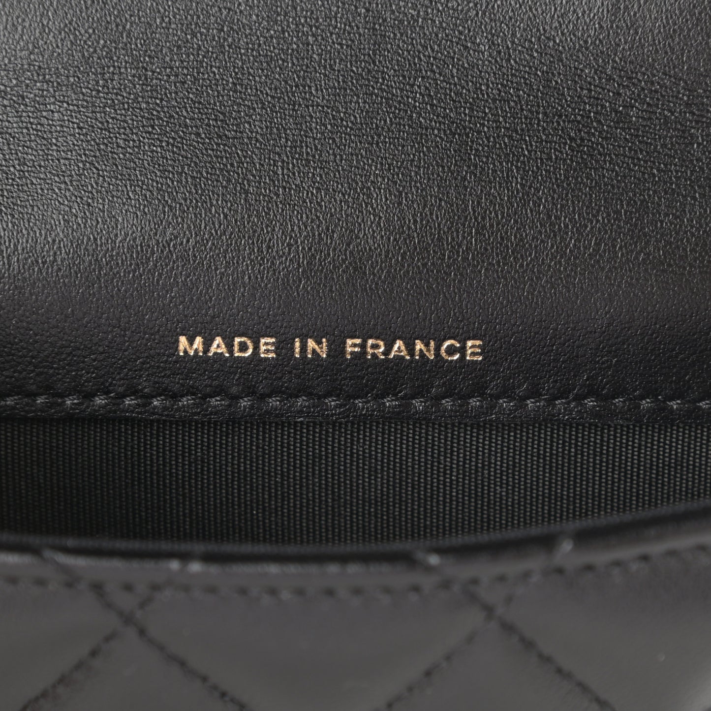 Lambskin Quilted Top Handle Flap Coin Purse With Chain Black