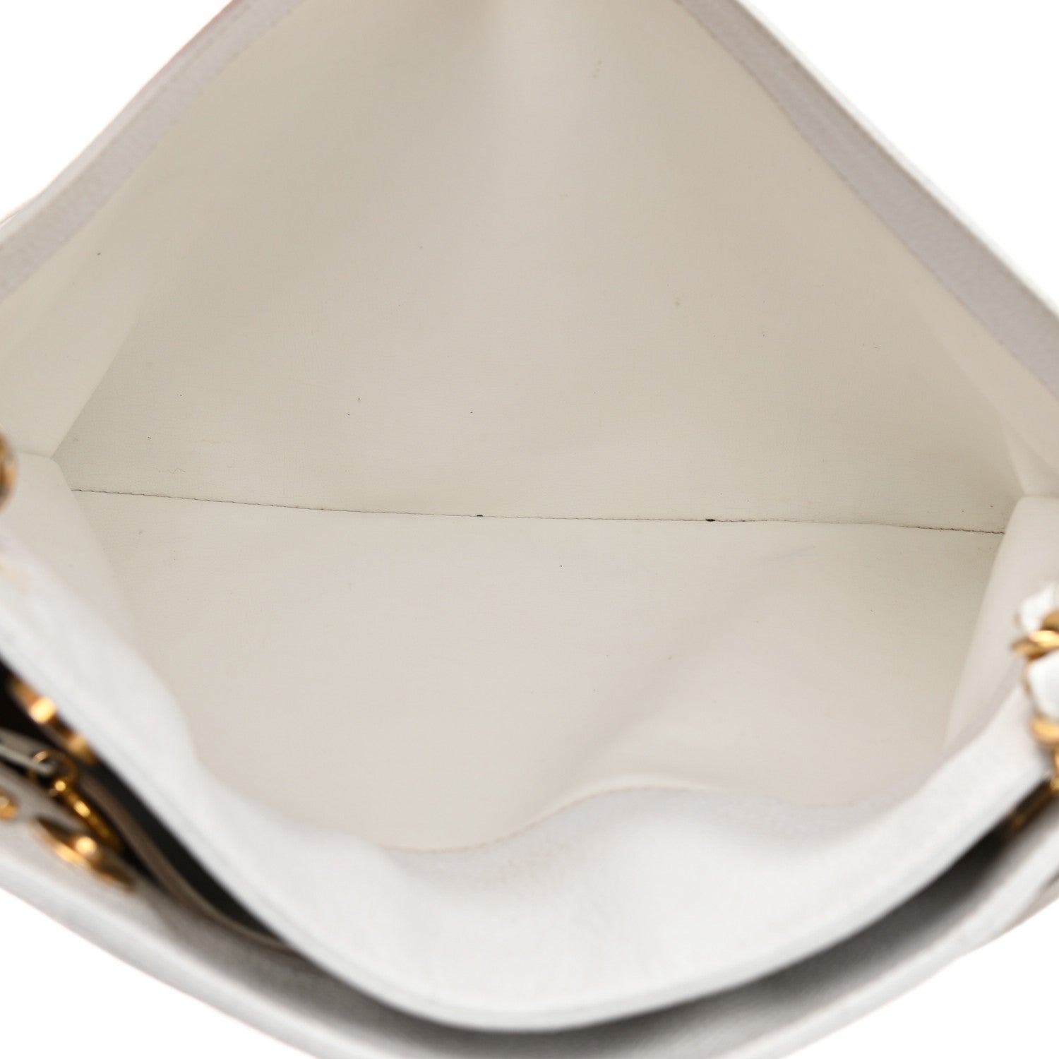 Chanel Caviar CC Shoulder Bag White 7 of 17