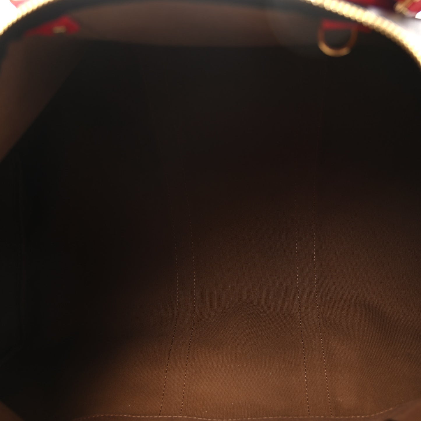Calfskin Monogram Keepall Bandouliere 50 Coquelicot
