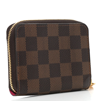 Louis Vuitton Damier Ebene 2020 Christmas Animation Roller Coaster Zippy Coin Purse Pivoine 3 of 6