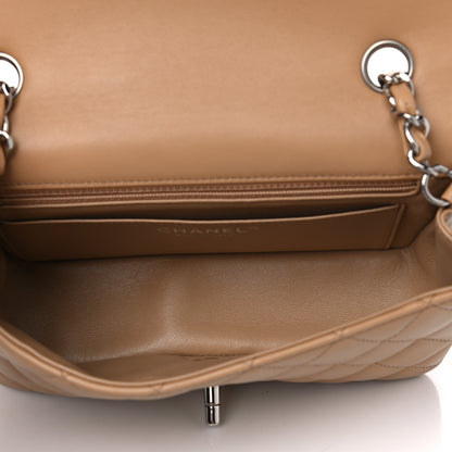 Chanel Lambskin Quilted Mini Rectangular Flap Camel 4 of 5