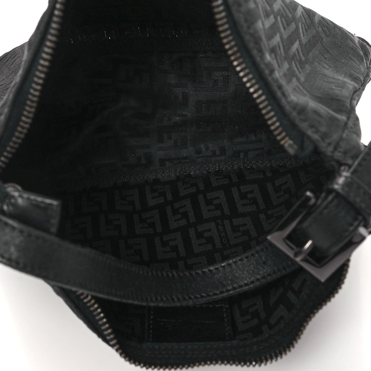 Fendi Zucchino Mini Pochette Black 4 of 10