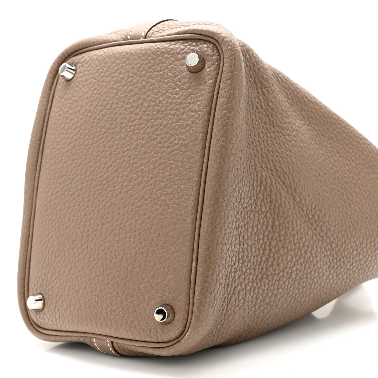 Hermes Taurillon Clemence Picotin Lock 18 PM Etoupe 8 of 13