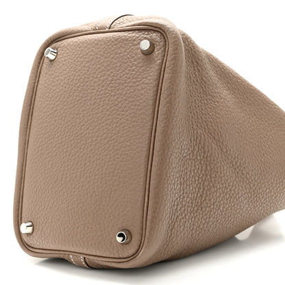 Hermes Taurillon Clemence Picotin Lock 18 PM Etoupe 8 of 13