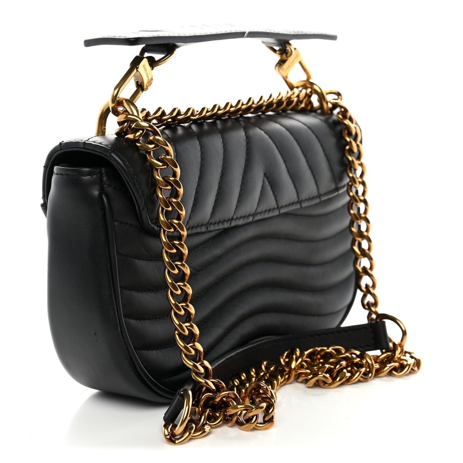 Louis Vuitton Calfskin New Wave Chain PM Black 3 of 11