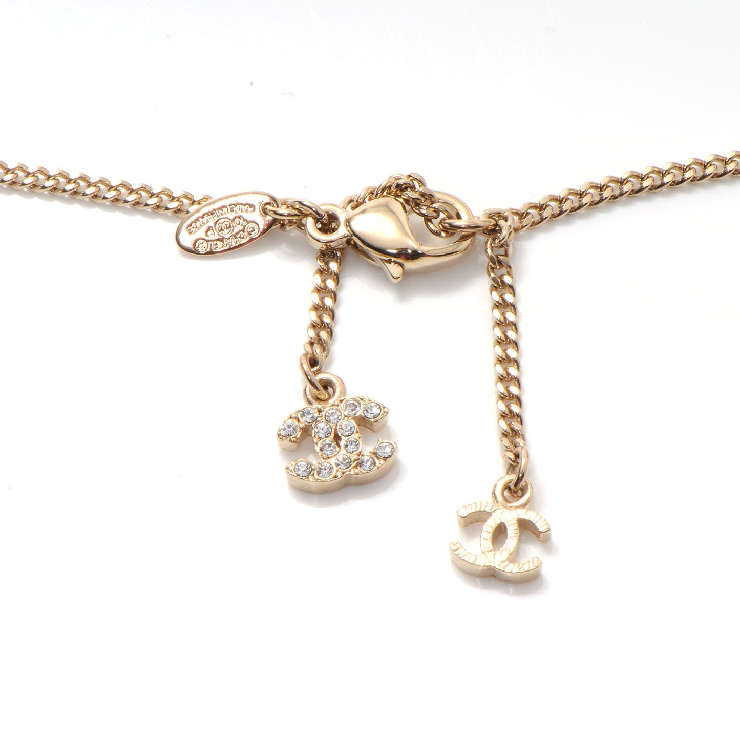 CC Logo Necklace Gold