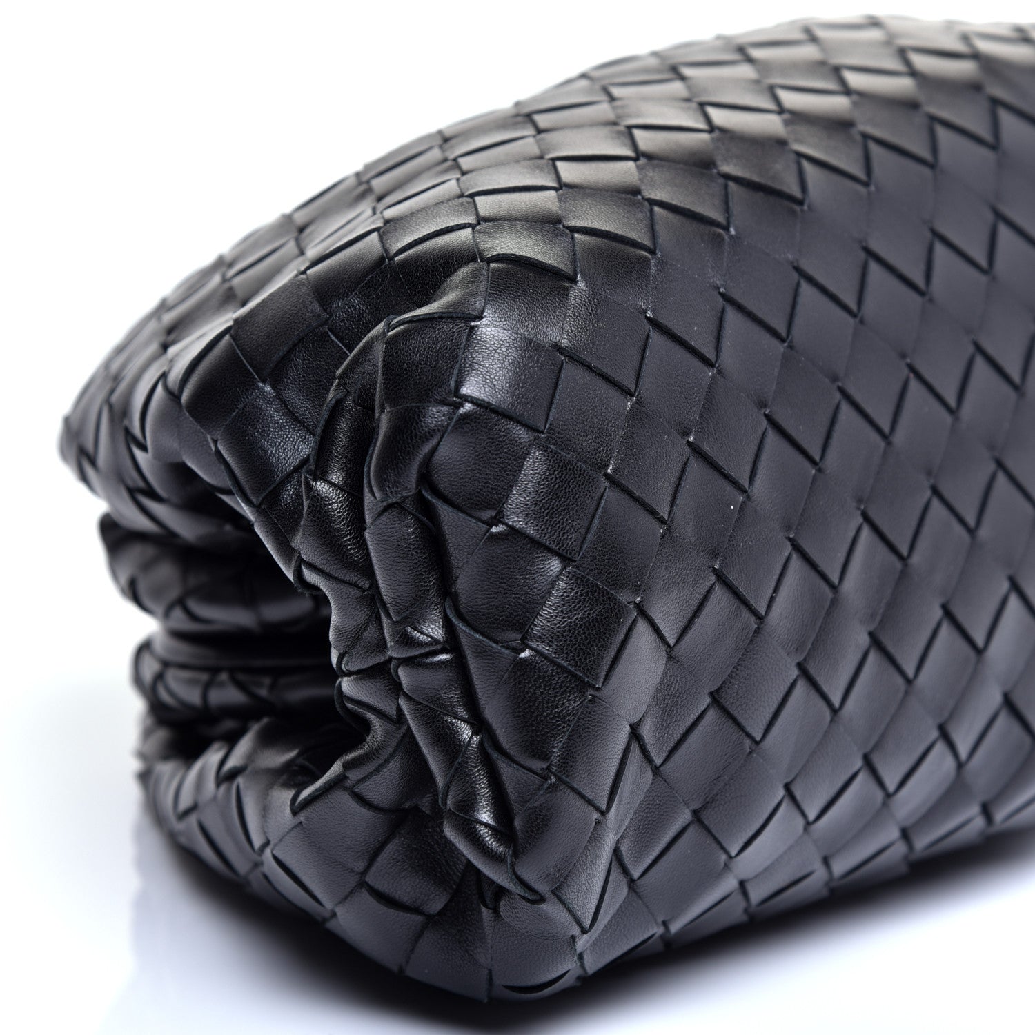Bottega Veneta Nappa Maxi Intreccio The Pouch Oversized Clutch Black 6 of 10
