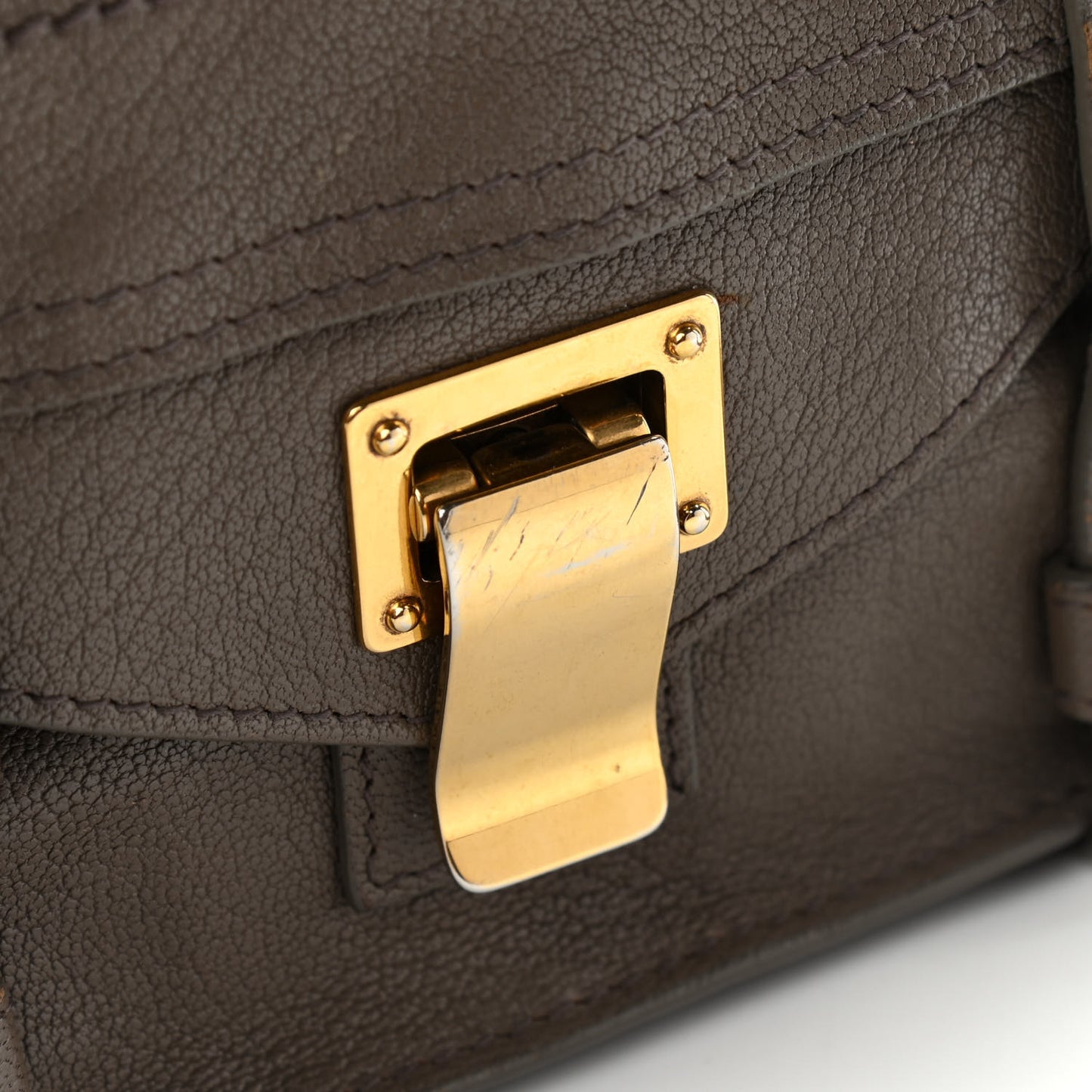 Lambskin PS1 Mini Pouch Messenger Smoke