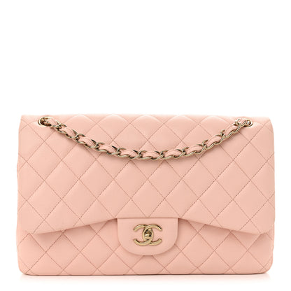 Chanel Caviar Quilted Jumbo Double Flap Light Pink 1 of 15