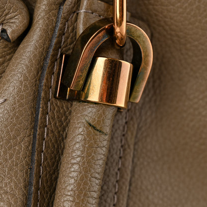 Chloe Calfskin Medium Paraty Barbour Khaki 13 of 14