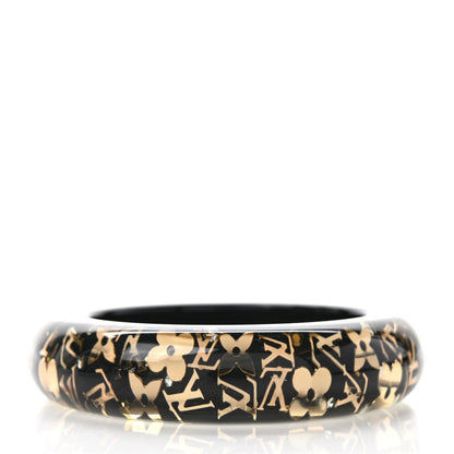 Louis Vuitton Resin Swarovski Inclusion Bracelet GM Black 3 of 3