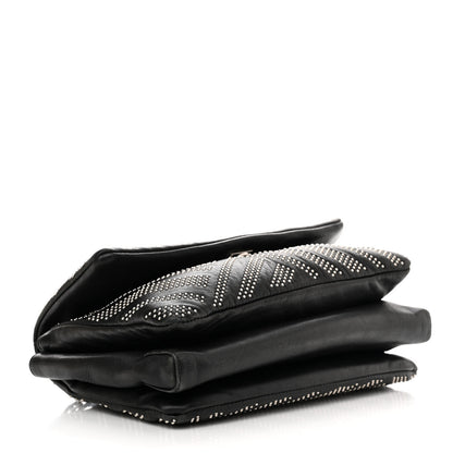 Salvatore Ferragamo Calfskin Studded Gelly Bag Black 4 of 9