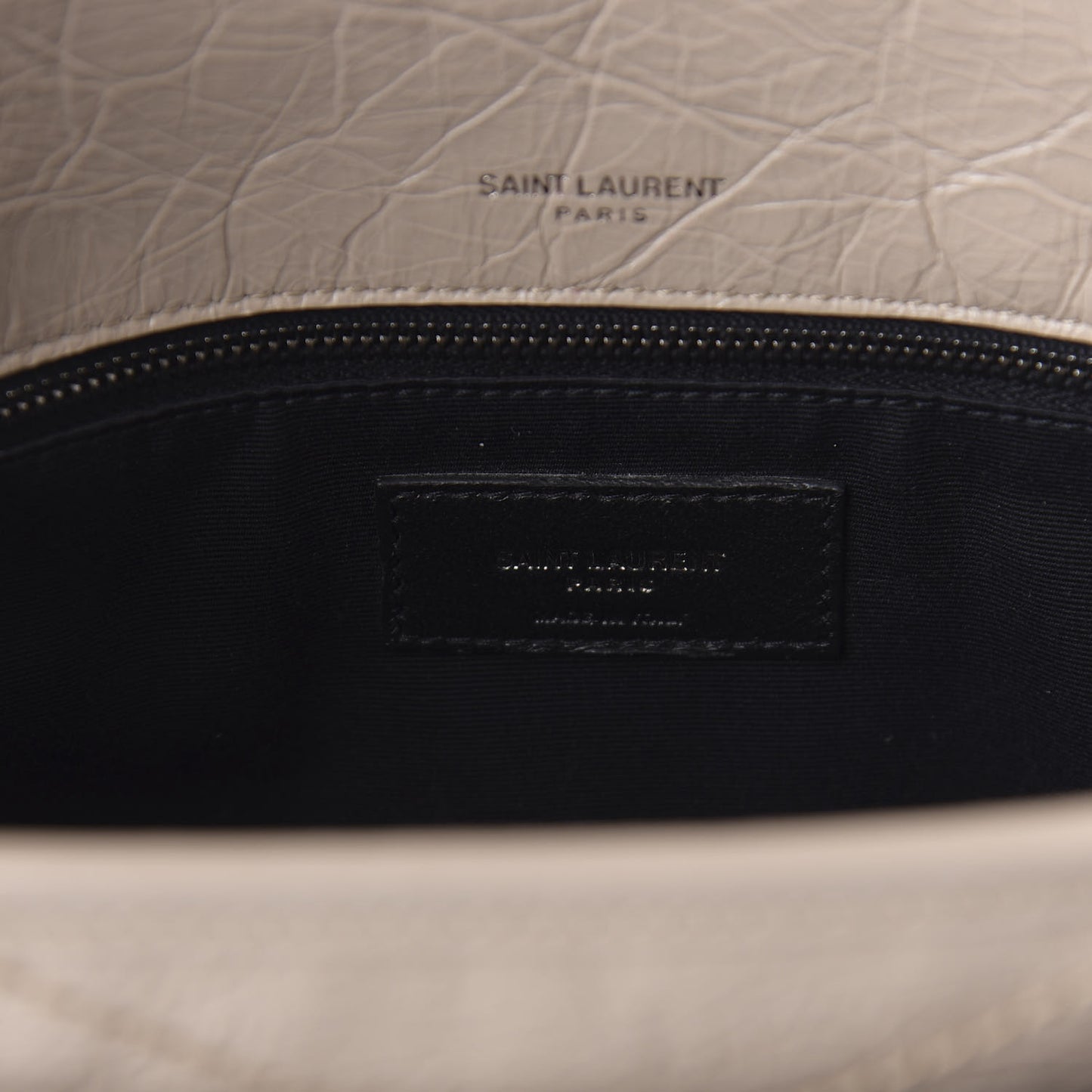 Crinkled Calfskin Matelasse Monogram Medium Niki Chain Satchel Light Natural