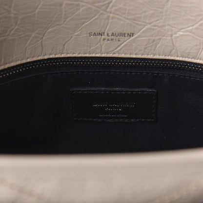Saint Laurent Crinkled Calfskin Matelasse Monogram Medium Niki Chain Satchel Light Natural 6 of 9