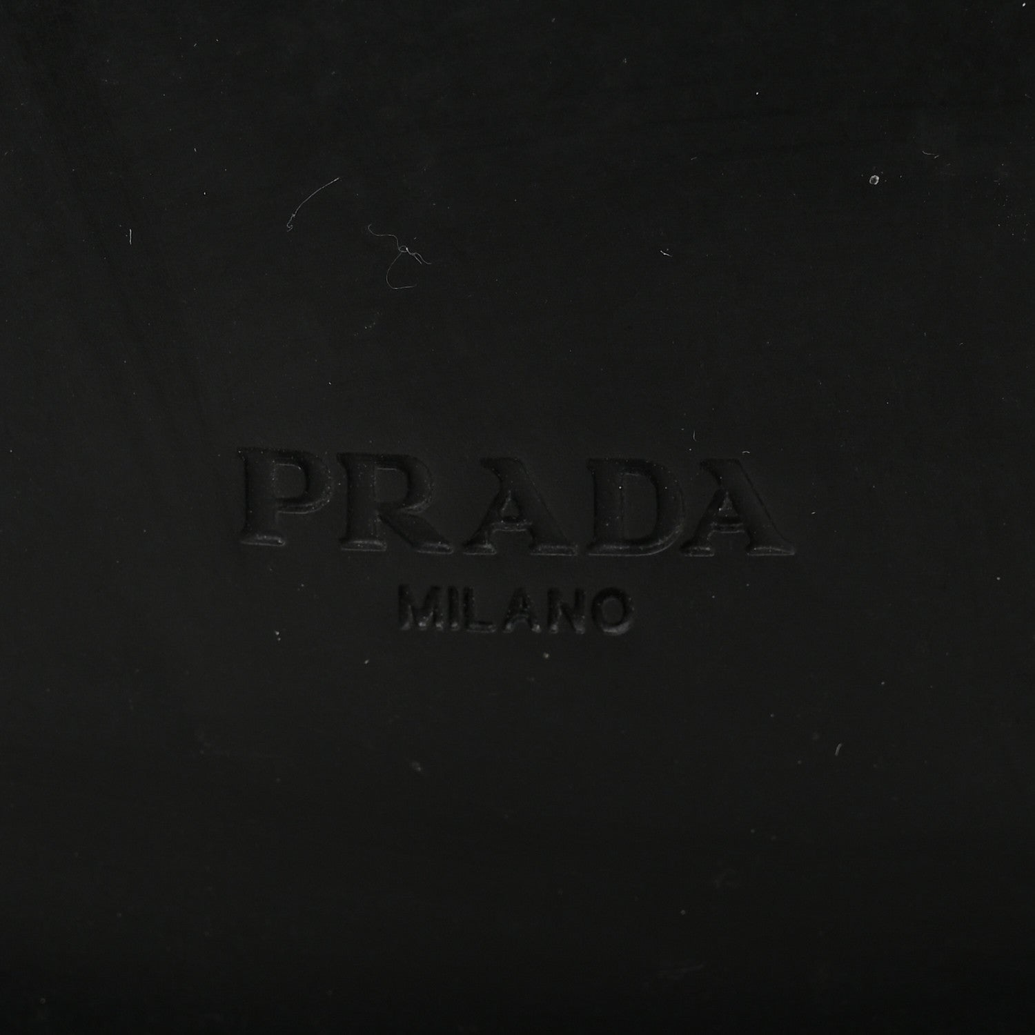 Prada Spazzolato Triangle Mens Derby Loafers 8 Black 6 of 8