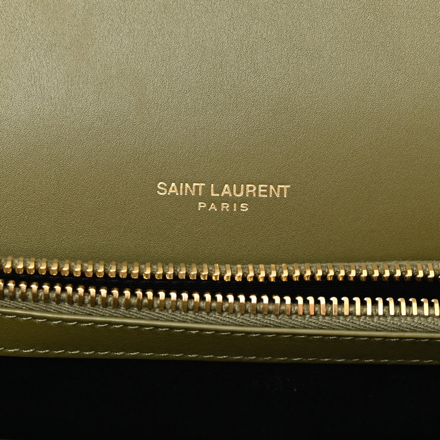 Saint Laurent Suede Matelasse Chevron Monogram Medium College Bag Loden Green 6 of 10