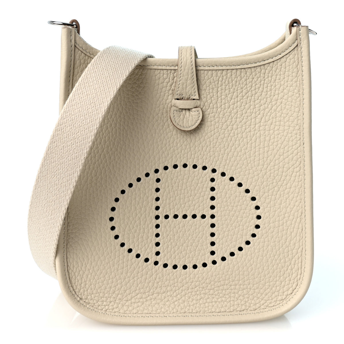 Hermes Taurillon Clemence Evelyne TPM Craie 1 of 11