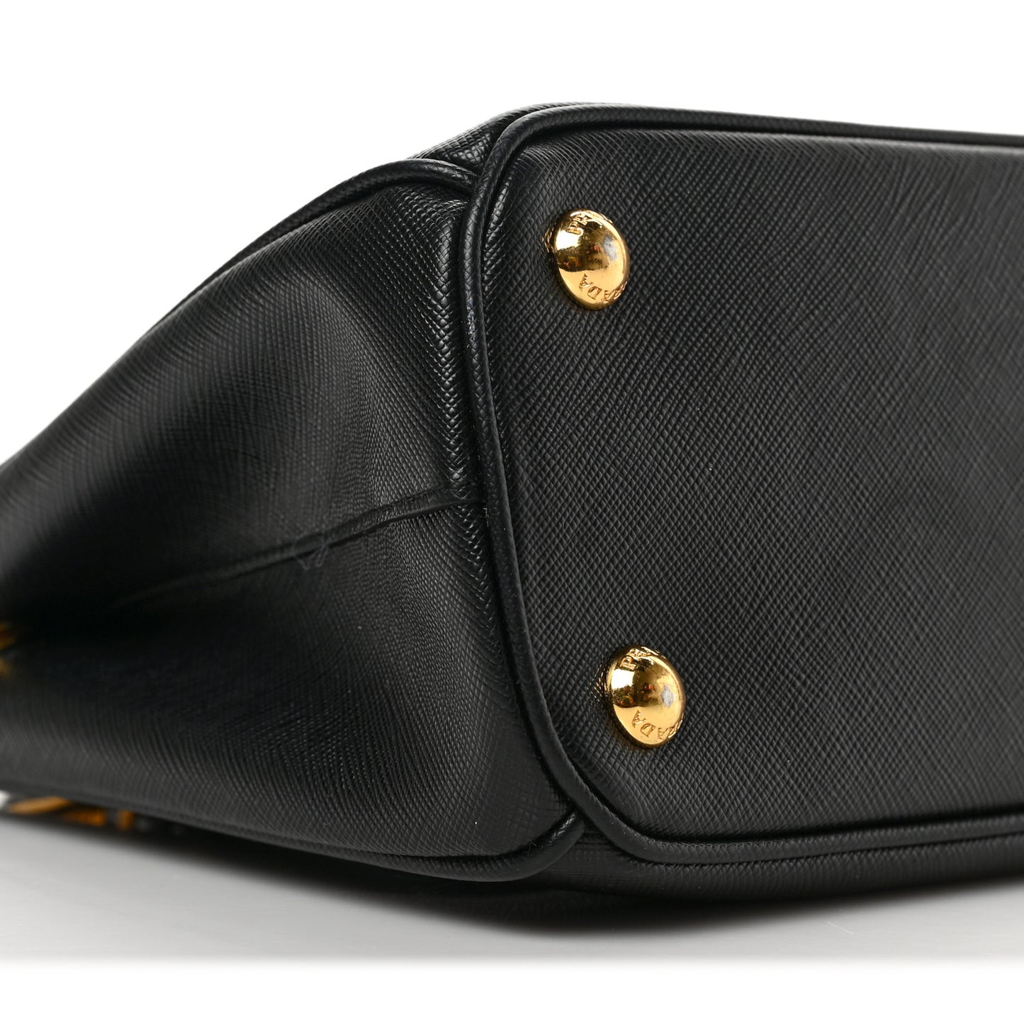 Saffiano Small Galleria Double Zip Tote Black