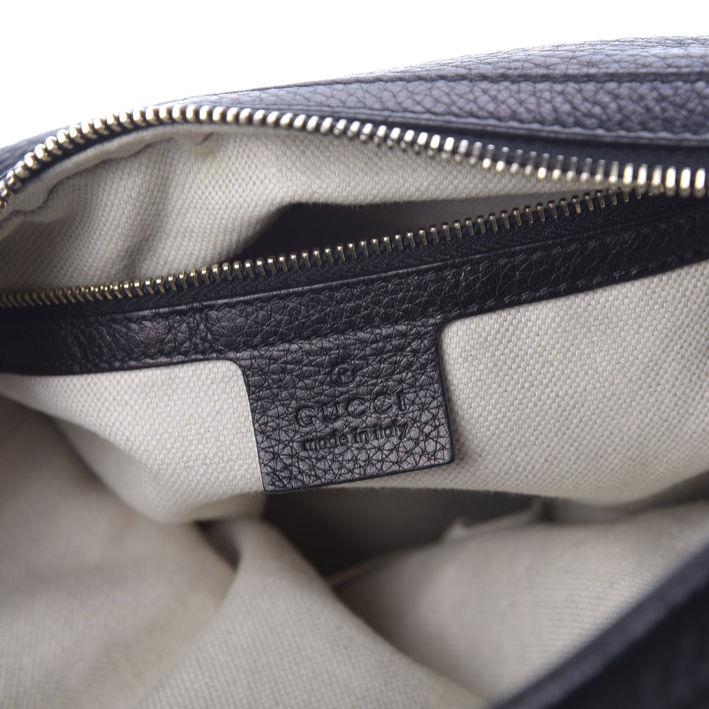 Pebbled Calfskin Small Miss GG Hobo Black