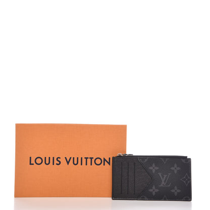 Louis Vuitton Monogram Eclipse Taiga Coin Card Holder 7 of 7