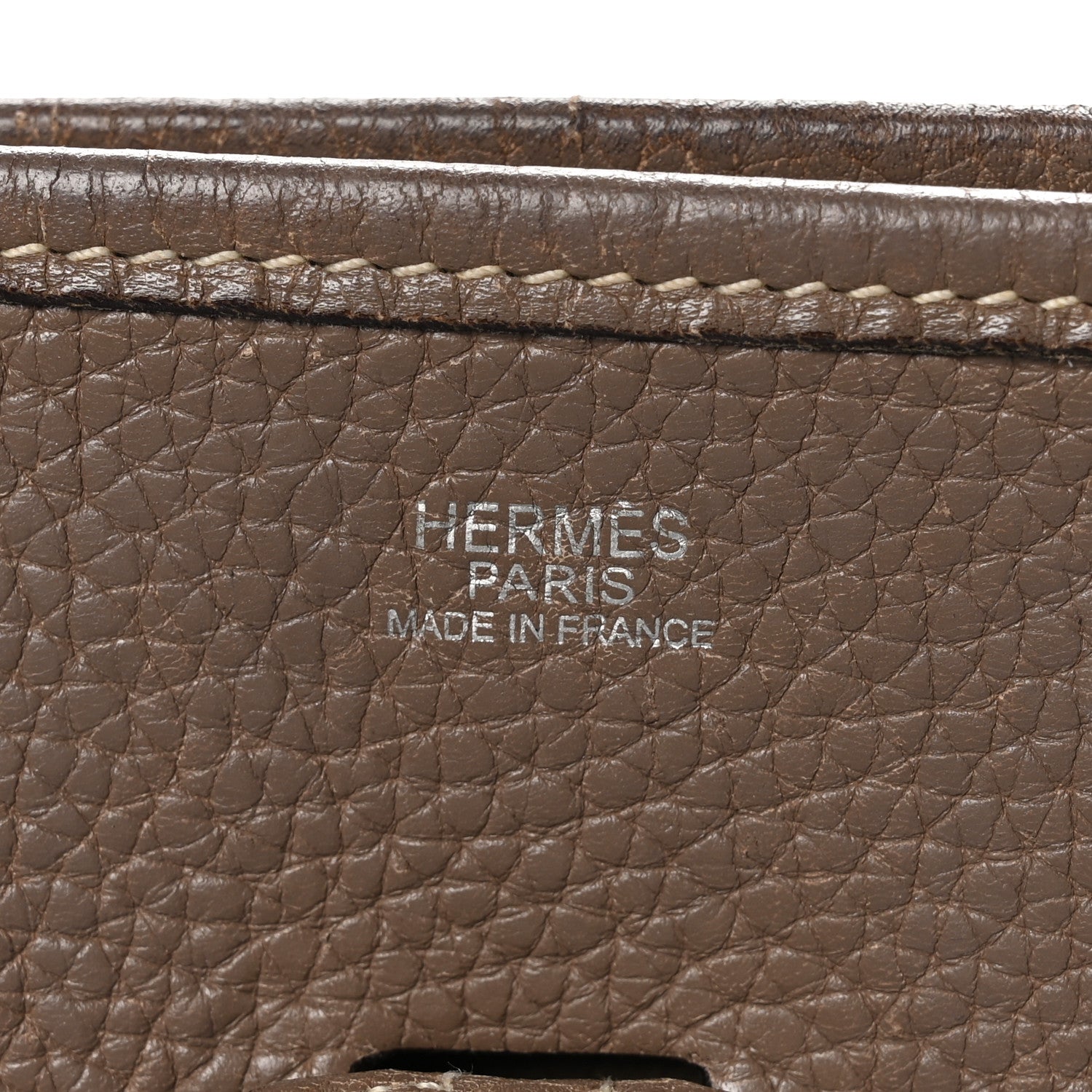 Hermes Taurillon Clemence Evelyne II PM Etoupe 6 of 10
