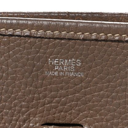 Hermes Taurillon Clemence Evelyne II PM Etoupe 6 of 10