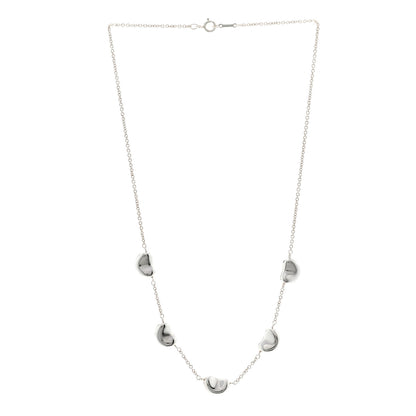 Tiffany Sterling Silver Elsa Peretti Five Bean Pendant Necklace 2 of 6