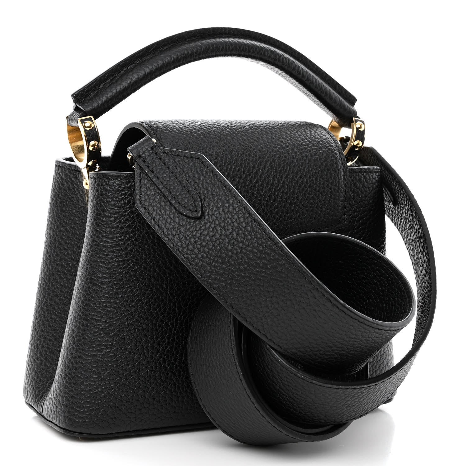 Louis Vuitton Taurillon Mini Capucines Black 3 of 10