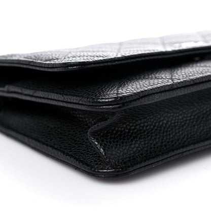 Chanel Caviar Quilted Wallet On Chain WOC Black 9 of 13