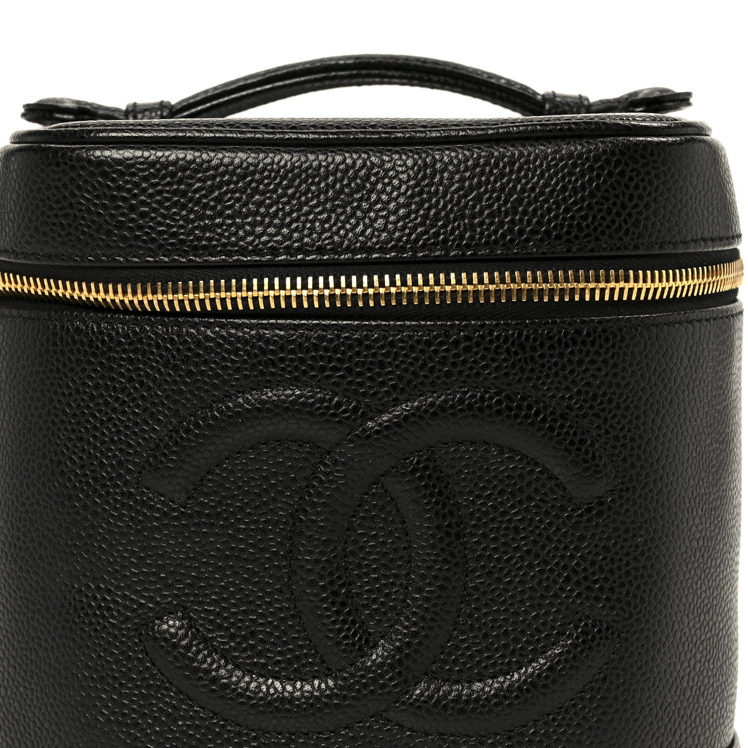 Chanel Caviar Vanity Cosmetic Case Black 9 of 11