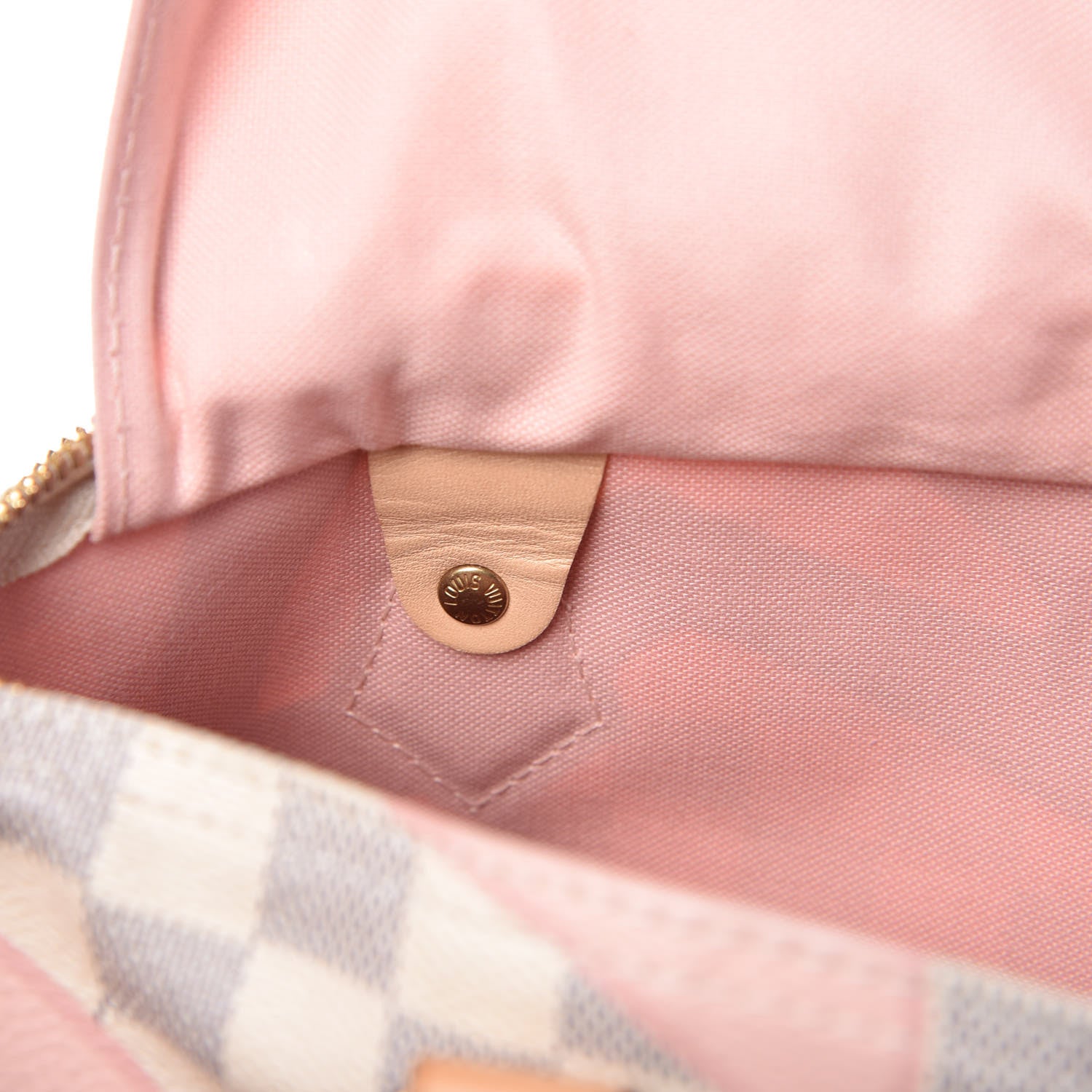 Louis Vuitton Damier Azur Tahitienne Speedy Bandouliere 30 Rose Ballerine 15 of 26
