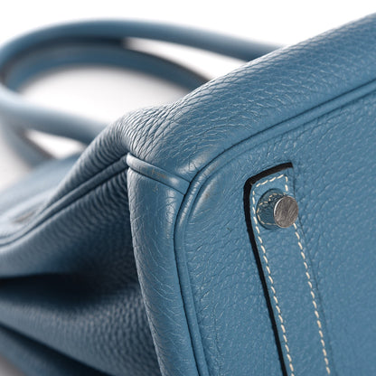 Hermes Togo Birkin 30 Blue Jean 30 of 35