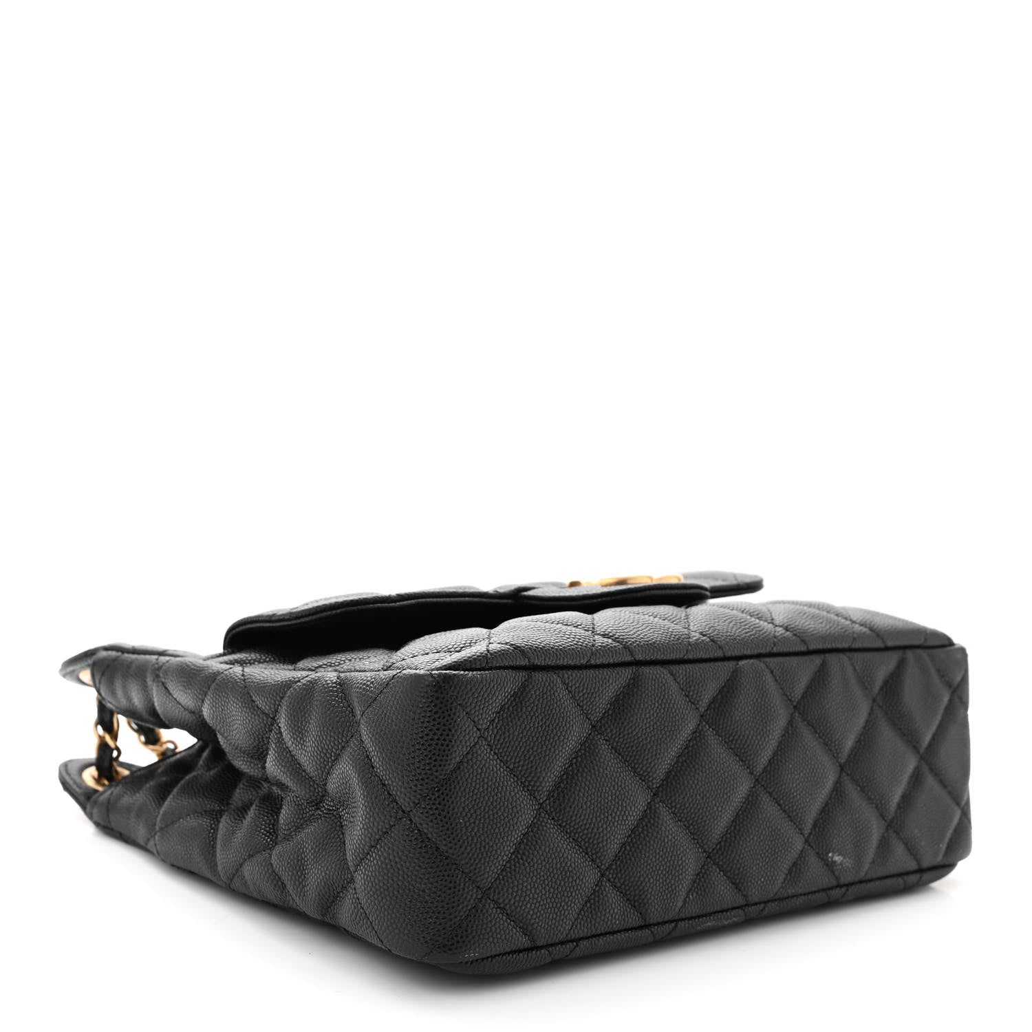 Chanel Caviar Quilted Wavy CC Hobo Black 4 of 14