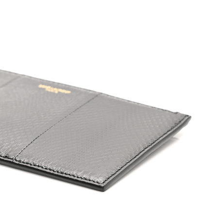 Saint Laurent Snakeskin Pouch With Chain Black 10 of 11