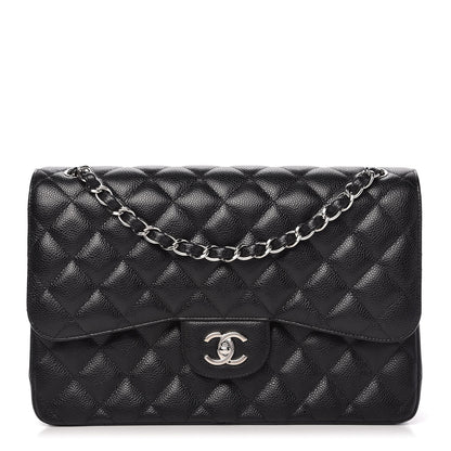 Chanel Caviar Quilted Jumbo Double Flap Black 1 of 11