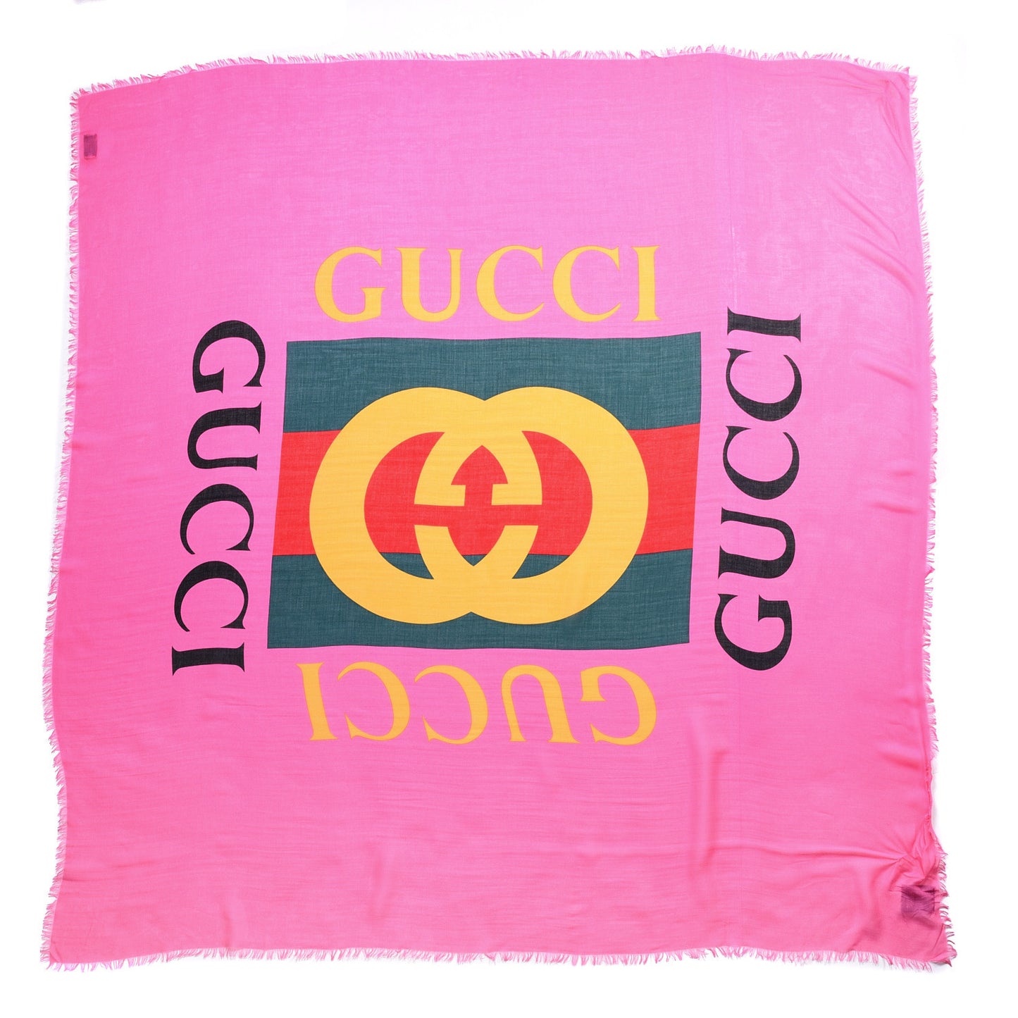 Modal Silk Gucci Two Shawl Fuxia
