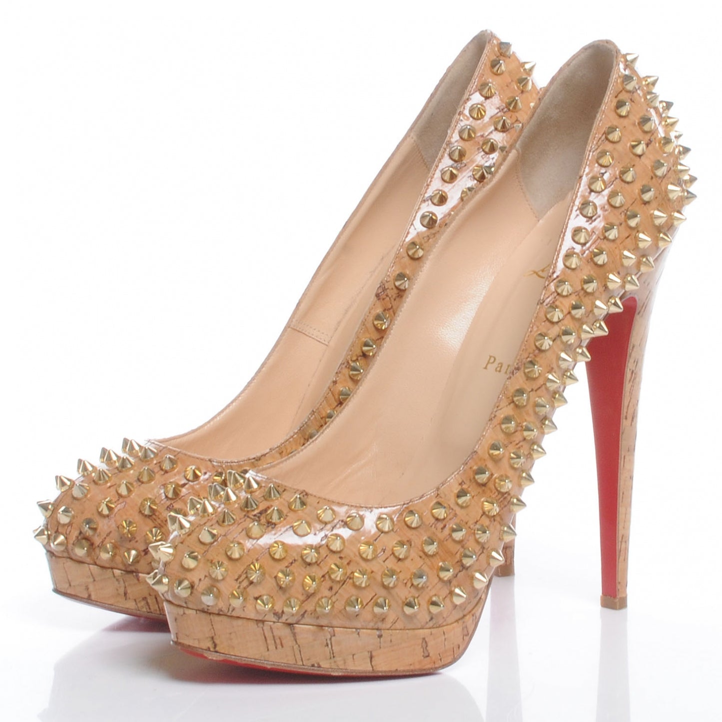 Cork Alti 160 Pumps 41.5 Natural Gold