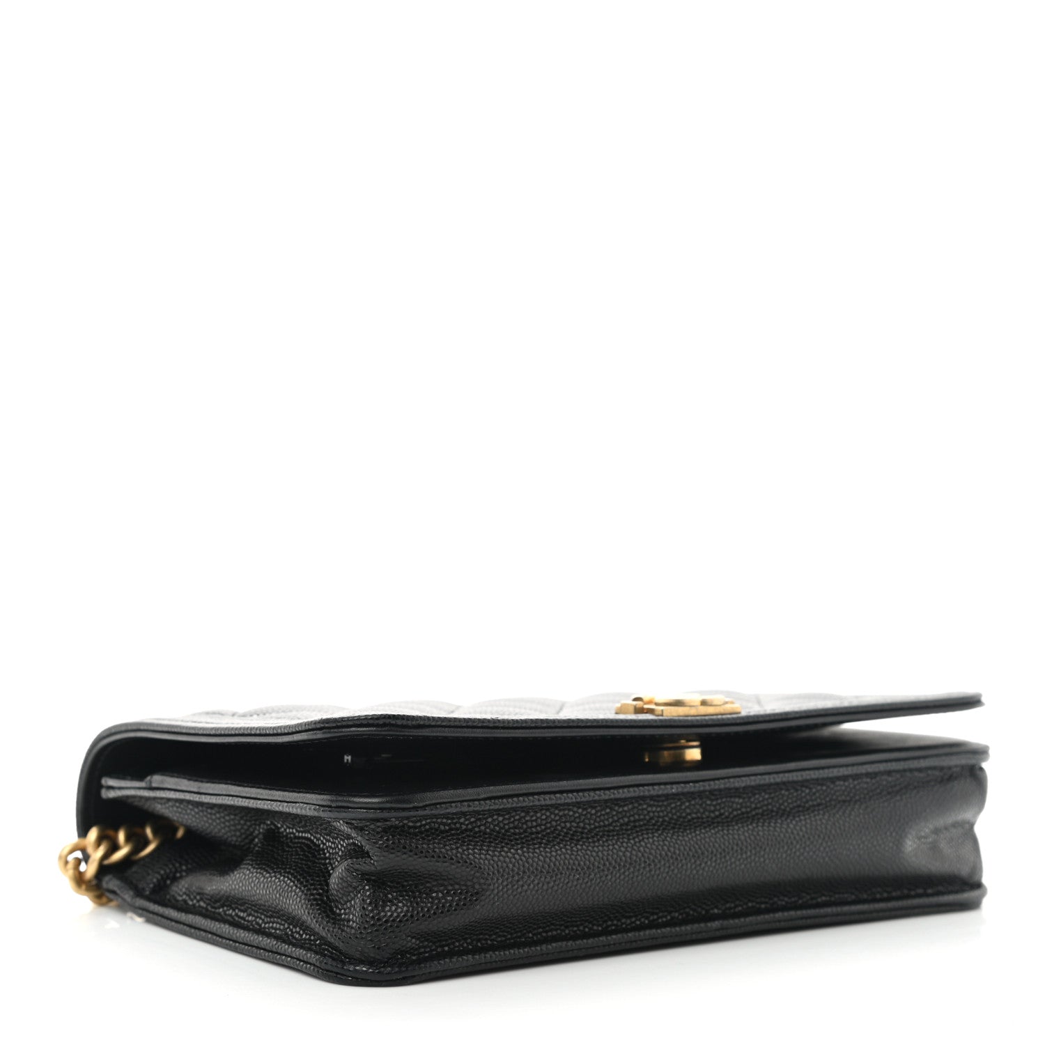 Chanel Caviar Quilted Boy Wallet On Chain WOC Black 4 of 13