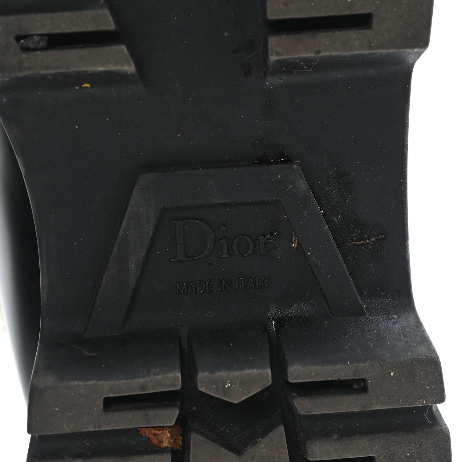 Christian Dior Brushed Calfskin Shearling Dior Code Lug Sole 15mm Loafers 35.5 Black Natural 8 of 10