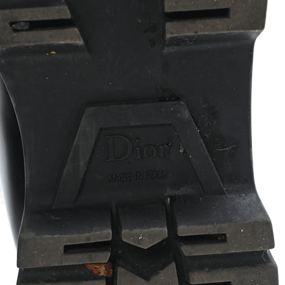 Christian Dior Brushed Calfskin Shearling Dior Code Lug Sole 15mm Loafers 35.5 Black Natural 8 of 10