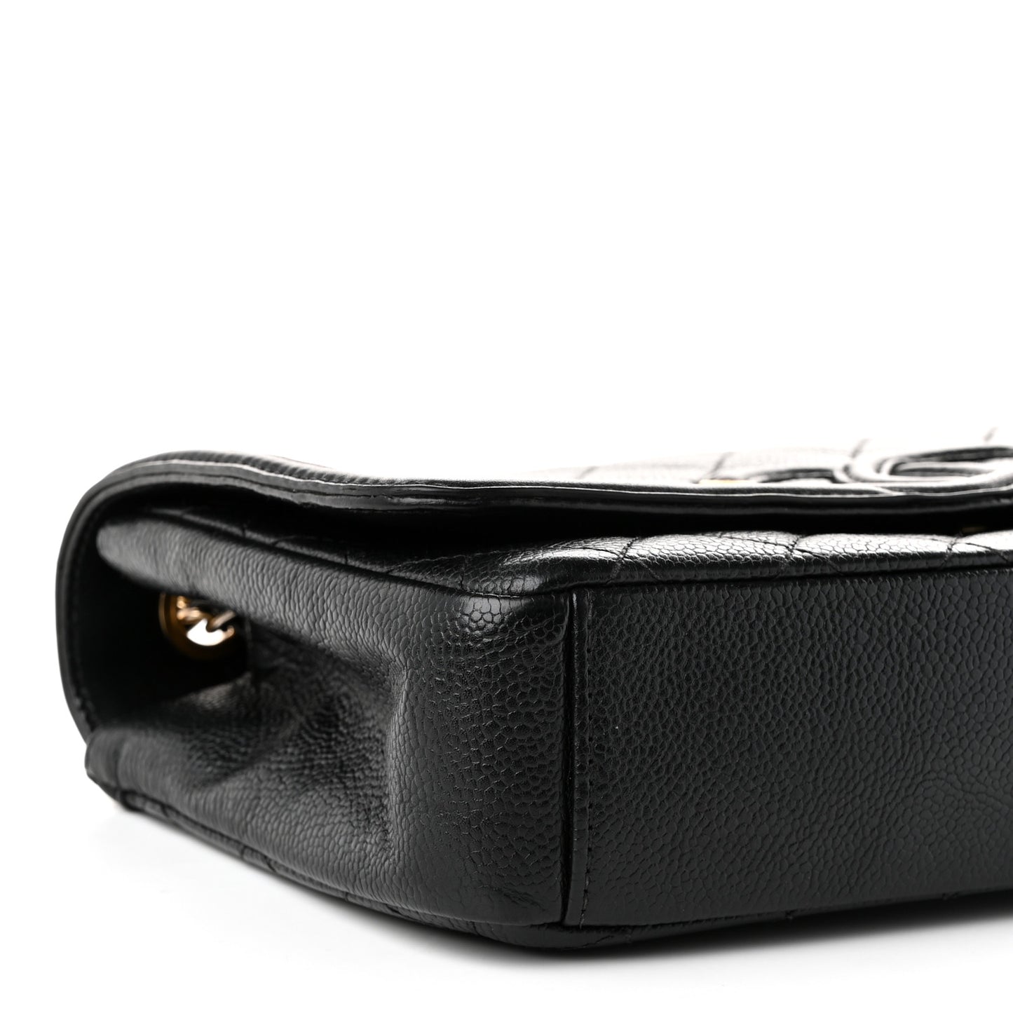 Caviar Quilted Medium CC Filigree Flap Black