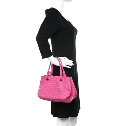 Bottega Veneta Nappa Intrecciato Small Tote Pink 2 of 12