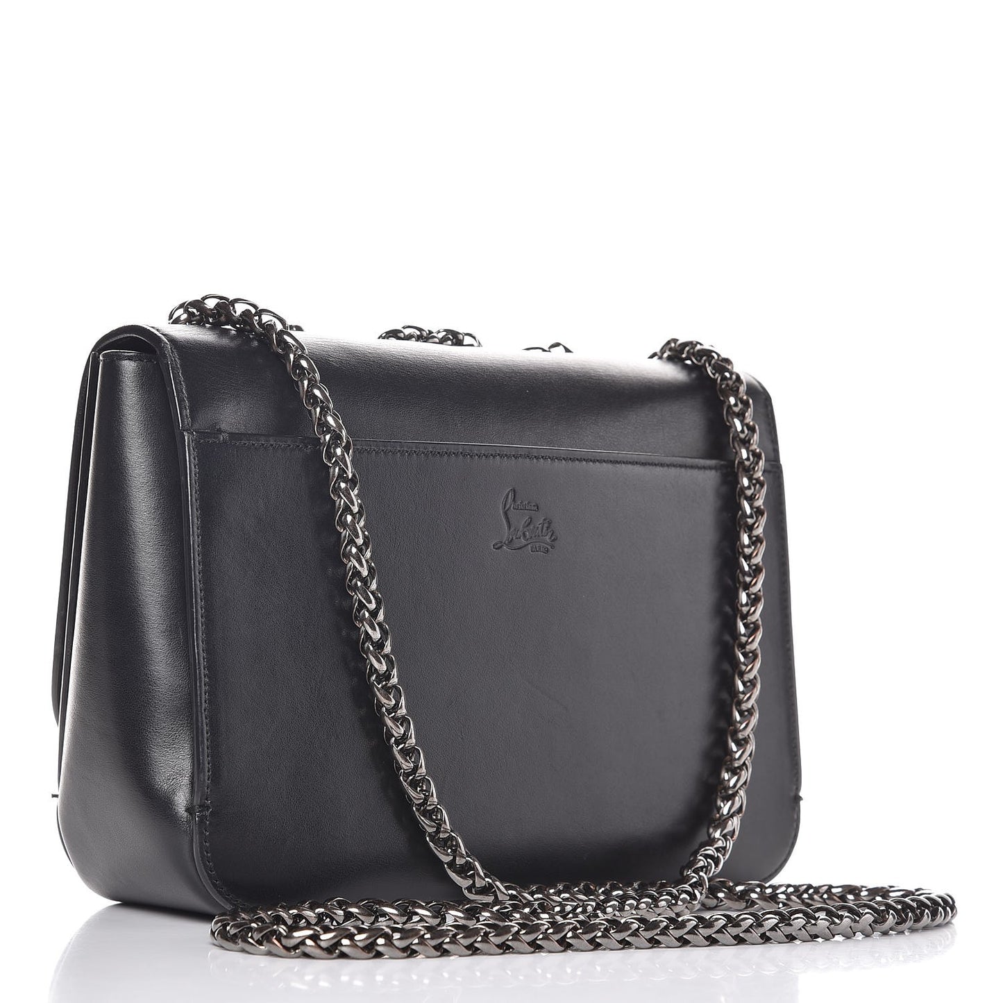 Calfskin Small Sweety Charity NV Shoulder Bag Black