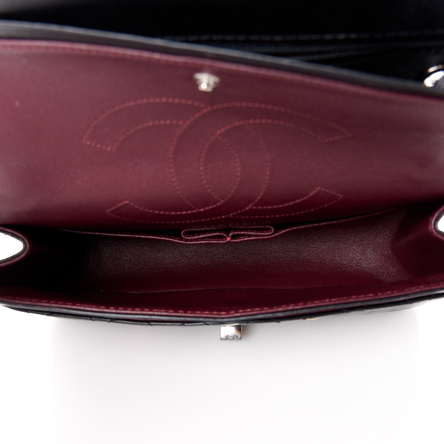 Aged Calfskin Space Charms 2.55 Reissue 225 Flap Black