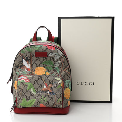 Gucci GG Supreme Monogram Tian Web Small Day Backpack Beige Multicolor Red 11 of 11