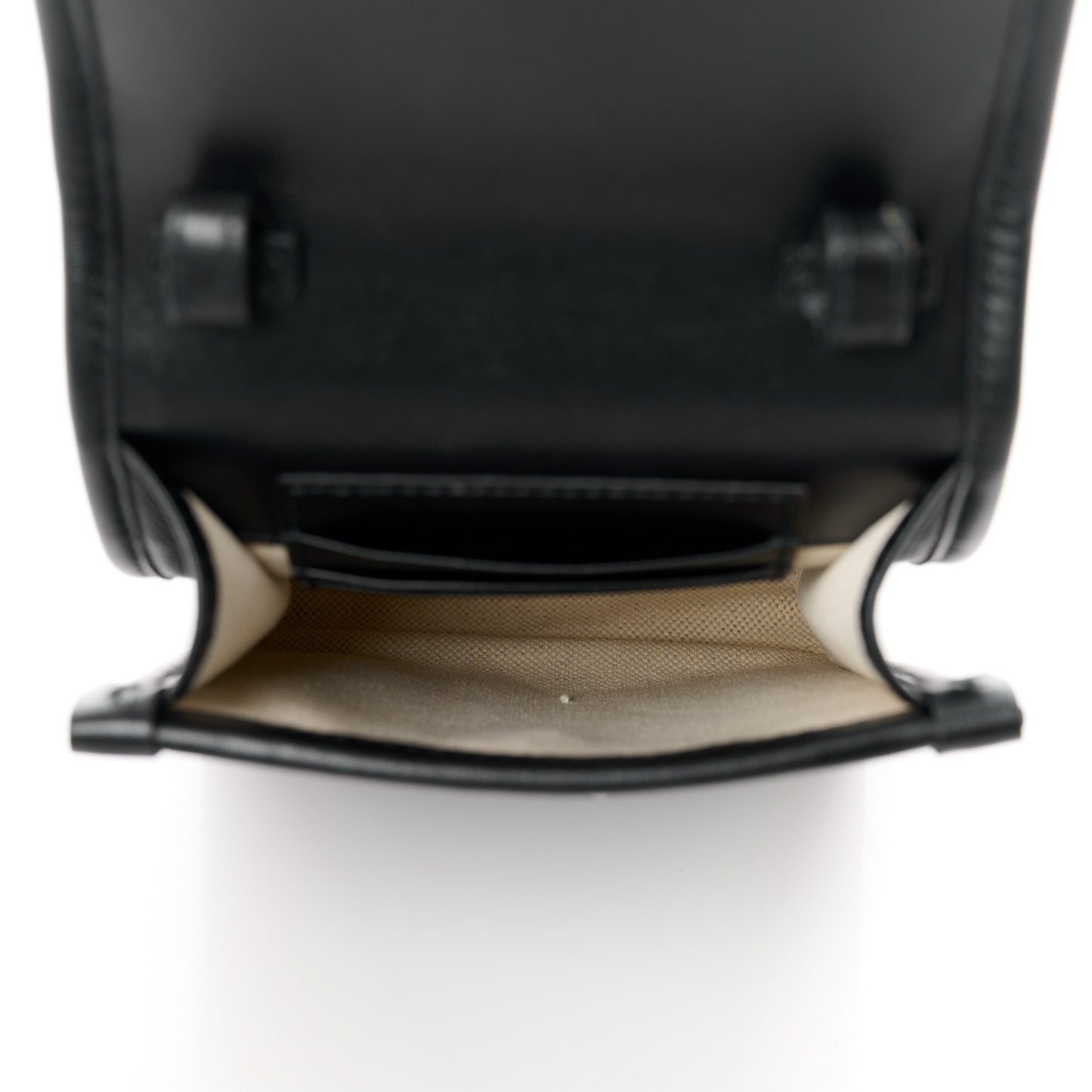 Calfskin GG Tennis Embossed Messenger Bag Black