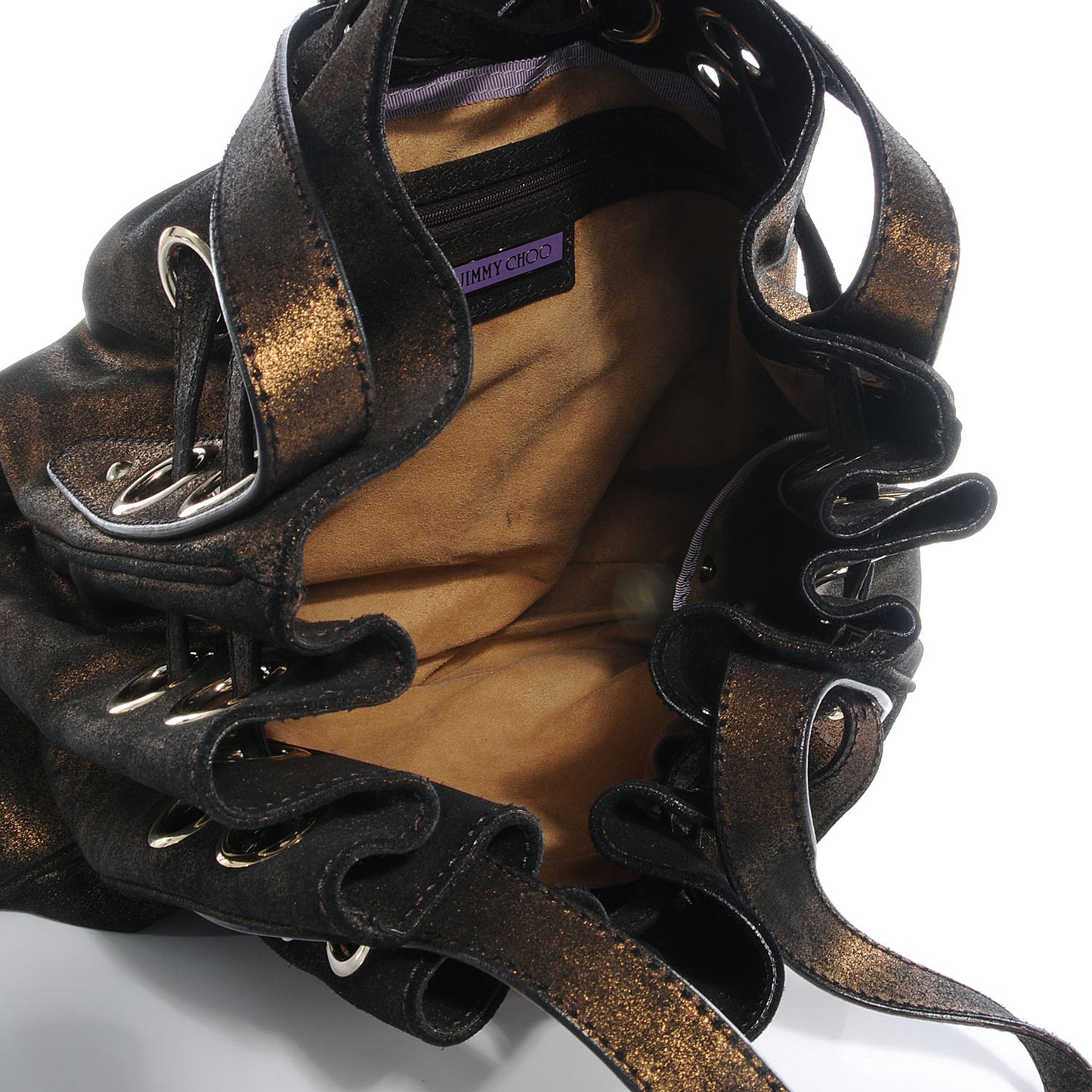 Metallic Suede Ramona Bronze