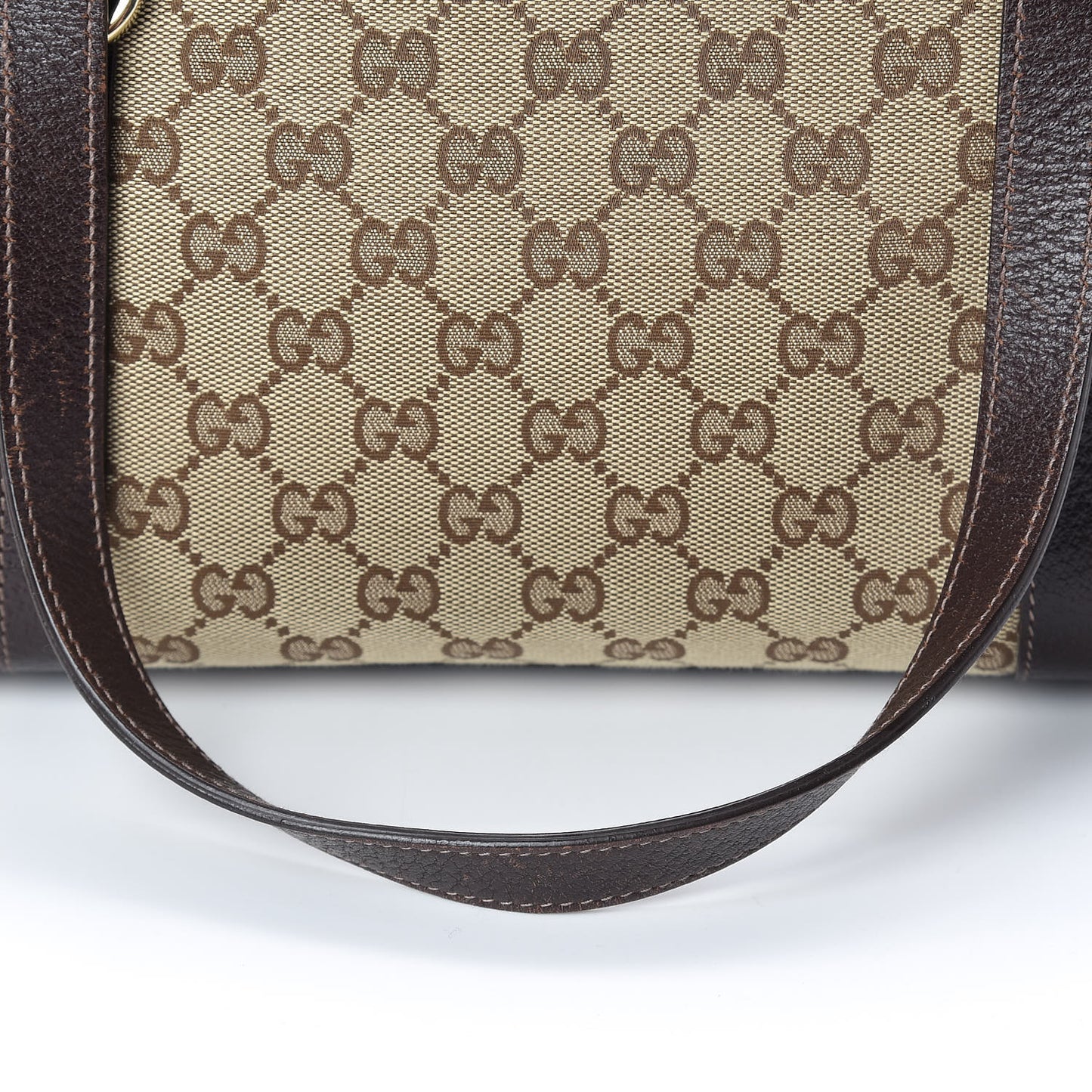 Monogram Medium Abbey Tote Dark Brown