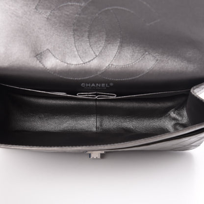 Chanel Metallic Aged Calfskin Quilted 2.55 Reissue 227 Flap Dark Silver 5 of 9