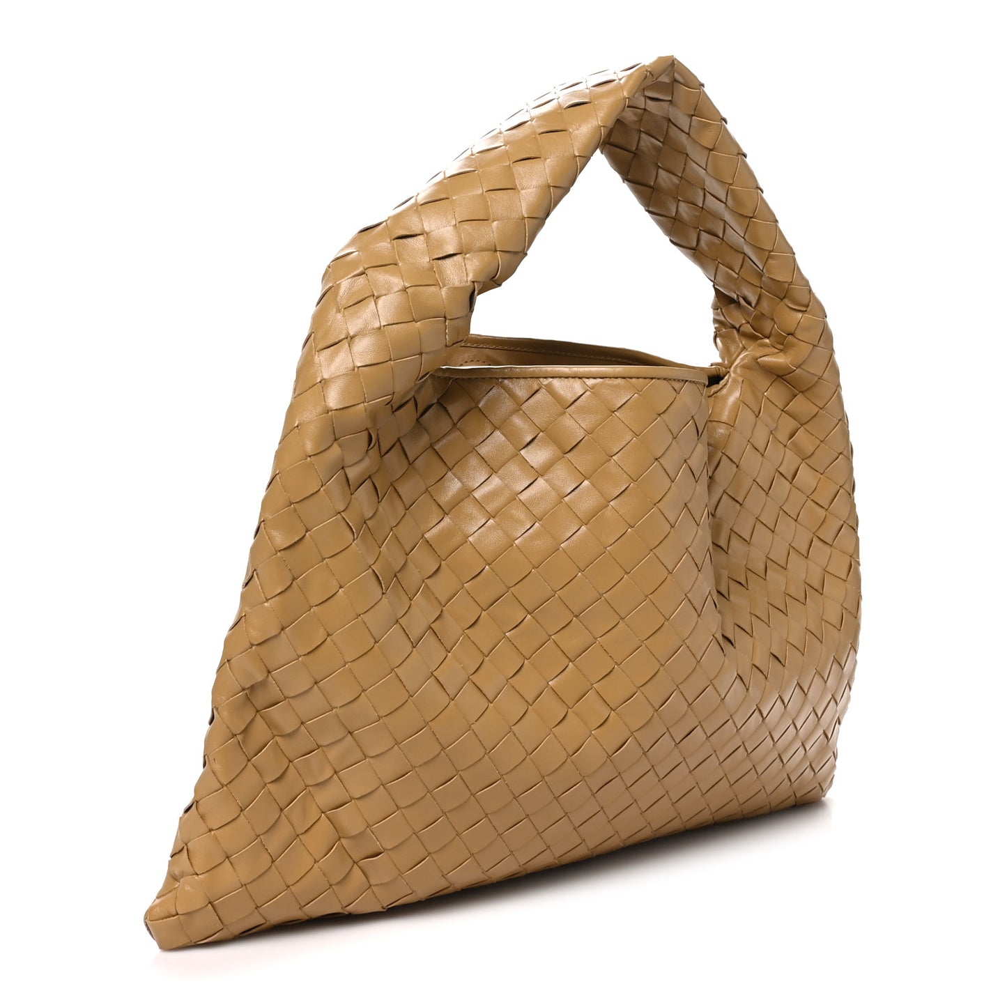 Calfskin Intrecciato Small Hop Dark Praline